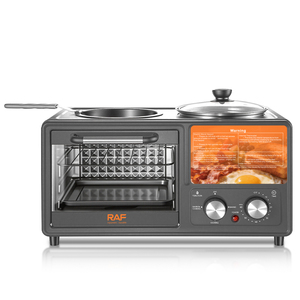 Machine à petit-déjeuner 3-en-1 RAF : Four 8L, Cuiseur vapeur 1.2L et Poêle à frire pour la cuisine domestique - Product Image 4