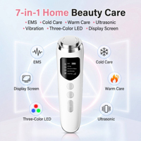 Appareil Facial Sculptant Rechargeable Chaud/Froid, Machine de Massage Visage, Produit de Beauté pour Soins de la Peau, Cadeau Hommes Femmes - Vente Flash