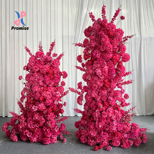 Arco de Rosas Artificiales Reutilizable, Decoración Festiva para Bodas, Alta Simulación, Poliéster, Hecho a Mano - Product Image 1