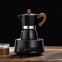 Carafe à café en verre borosilicate de haute qualité avec couvercle transparent pour usage professionnel dans les cafés