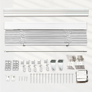 Tende Veneziane in Finto Legno, Oscuranti e Resistenti, Montaggio a Soffitto 70"W X 60"H, Design Moderno <span class=keywords><strong>Zebra</strong></span>, Direttamente dalla Fabbrica, Elegante Bianco - Product Image 4