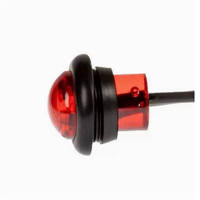 Feux de position LED ronds miniatures 12V 24V 3/4 pouce, étanches, type balle, pour camion, remorque, pick-up, camionnette, bus