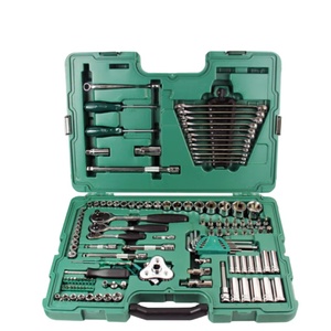 Chuyên nghiệp tự động sửa chữa kết hợp công cụ Bộ dụng cụ Hộp cờ lê Ổ cắm cờ lê tuốc nơ vít bit cho xe ô tô & xe đạp - Product Image 1