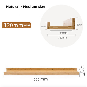 Custom <strong>2</strong> <strong>Shelves</strong> <strong>2</strong> Piece Pine Solid Wooden <strong>Floating</strong> <strong>Shelves</strong> Wall Mounted - Product Image 3