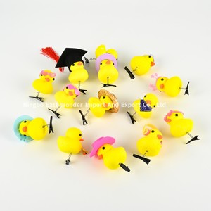 Cute Kawaii Hair Accessories Velvet Plush Yellow Duck Hair Clip Spring Hairgrips - Product Image 1