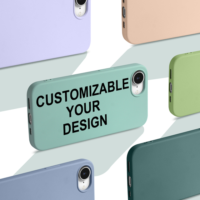 Silicone Phone Case Shock Absorption Cover for iPhone 17e 16e Anti-Scratch Customizable Printing
