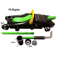 Kit de cric hydraulique ultra-rapide pour voiture, cric à profil bas 2T avec douilles