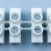 Bloc de bornes à vis PA9, 12 positions, en laiton, ignifuge, isolé, pour câblage électrique fixe