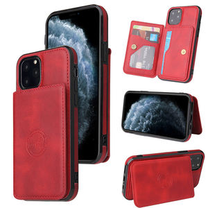 Ivanaze-Funda de cuero PU Retro para móvil, carcasa trasera con ranura para tarjeta para iPhone 12 11 <span class=keywords><strong>Pro</strong></span> Max 6, Samsung S10 note 10 S20 - Product Image 5