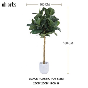 Trung Quốc nhà máy bán sỉ Top bán nhựa nhân tạo <span class=keywords><strong>fiddle</strong></span> lá cây cho ngoài trời trang trí - Product Image 2