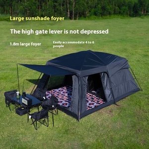 Tente portable en tissu Oxford imperméable, vente en gros d'usine, deux chambres et un salon pour le <span class=keywords><strong>camping</strong></span> en <span class=keywords><strong>famille</strong></span> (4, 8 ou <span class=keywords><strong>10</strong></span> <span class=keywords><strong>personnes</strong></span>) - Product Image 4