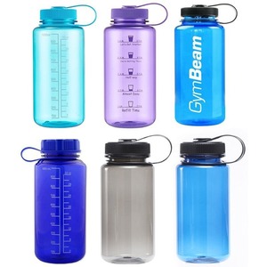 1000ml Plastic Water Bottle With Time Markers Screw-On Cap Sports <b>Drinkware</b> For Gym And Outdoor Use - Product Image 3