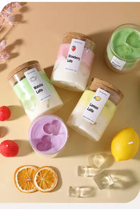 Bougie à café au lait sans fumée, faite à la main, écologique et personnalisée 2026, avec couvercle en liège, en cire de soja, cadeau pour la fête des mères et Noël - Product Image 6