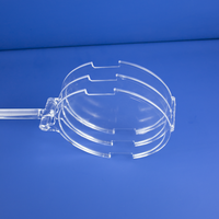 Tube en verre de quartz pur à 99,99 %, poli sur une face, givré optiquement, résistant à la corrosion et aux hautes températures, pour soudage sur mesure