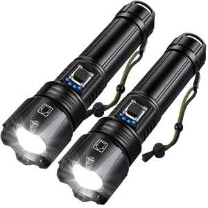 Linterna LED de Aluminio para Camping, 1200-5000 Lúmenes, con Zoom, Resistente al Agua IP65, Interruptor en la Tapa Trasera, Regulable, Funciona con Pilas AAA - Product Image 1