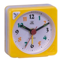 Jam Alarm Mini Personalisasi Kustom ABS/Akrilik Jam Meja Perjalanan dengan Alarm Tunda Suara Gaya Antik untuk Ruang Sekolah