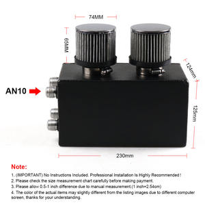 สำหรับ Honda Civic 92-00 ชุดแต่งภายในและภายนอก อะไหล่อลูมิเนียมอัลลอยด์ ถังดักไอ AN10 สำหรับดัดแปลงรถยนต์ - Product Image 4