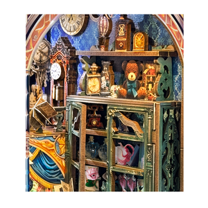 Hamaileon <span class=keywords><strong>3D</strong></span> gỗ Câu Đố cuốn sách Nook Kit LED-Lit kệ sách chèn DIY thu nhỏ bookend cho người lớn và thanh thiếu niên phong cách Đồ chơi thủ công - Product Image 5