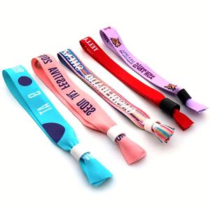 Bracelets en satin jetables personnalisés pour l'identification des entrées aux festivals de musique, concerts et événements - Product Image 2