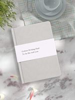 Impression personnalisée Logo Journal Notebook Lin Couverture rigide Tissu A4 A5 A6 B5 pour les promotions