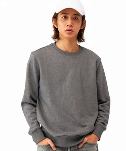 <b>Men's</b> Heavyweight 220gsm/240gsm French Terry Lined Cotton Outdoor Printed Hoodie Stringless <b>Pullover</b> Solid Color Spring - Product Image 1