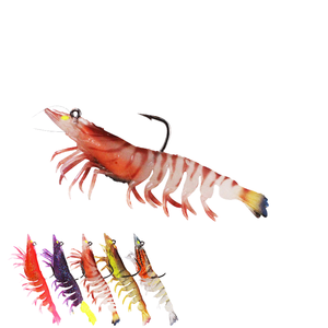 SEASKY 8g 12g 20g pêche d'<span class=keywords><strong>hiver</strong></span> Sabiki <span class=keywords><strong>leurre</strong></span> en plastique <span class=keywords><strong>souple</strong></span> appât lumineux crevettes avec crochet intégré attire les poissons d'eau salée - Product Image 1