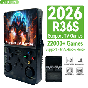 Nuova <span class=keywords><strong>Console</strong></span> di Gioco Portatile Open-source R36S-M1 <span class=keywords><strong>Retro</strong></span> per <span class=keywords><strong>Arcade</strong></span> Sistema Linux 3D Display a Colori Wireless HD - Product Image 1