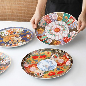Décalcomanie japonaise en céramique pour <span class=keywords><strong>cuisine</strong></span> créative Assiette plate jetable Sushi Sashimi Barbecue Assiette vintage pour usage domestique et événementiel - Product Image 1