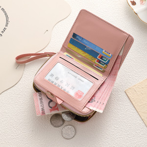 2026 New Style Girls Coin Purse <b>Card</b> <b>Holder</b> Women's Buckle Short <b>Wallet</b> Zipper Clip Multifunctional Cute <b>Wallet</b> - Product Image 5