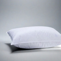 Oreiller de lit Queen Size pour hôtel, garni de fibres 100 % polyester, oreiller cervical doux et soutien optimal pour la maison et l'hôtel