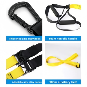 CZFIT Entraîneur de suspension en nylon haute résistance sur mesure, Sling Trainer d'exercice fitness, durable et coloré, idéal pour l'entraînement - Product Image 5