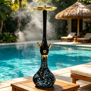 Narguile Árabe de Nuevo Diseño, Portátil, de Resina, Set de Shisha de 73CM, Lujoso Set de Shisha Rusa de Aluminio, Narguile Tipo Bolígrafo, En Stock - Product Image 2