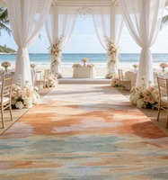 Tapis de couloir d'hôtel en nylon antidérapant, fabriqué à la machine, jacquard, lavable, antibactérien, imprimé, personnalisé, tapis de salle de banquet