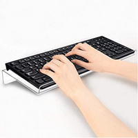Support de clavier en PC transparent, support de clavier incliné, support de clavier universel en acrylique surélevé pour une frappe ergonomique facile