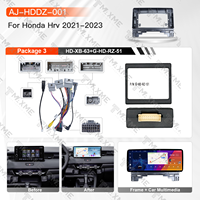 Autoradio Android pour Honda HR-V 2021-2023 LHD, cadre d'installation autoradio, Carplay, navigation GPS, RAM 4 Go, 6 Go, 8 Go