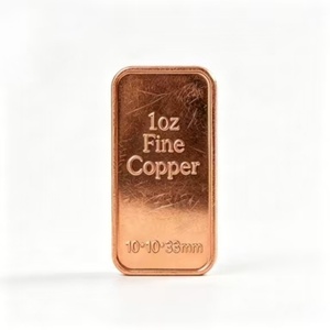 Barra de Cobre Puro 999 de 1OZ de la Marca TG, Sin Aleación, para Uso Industrial, Modelo C10100 Cuadrado, la Más Vendida - Product Image 1