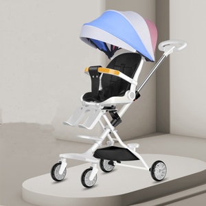 <span class=keywords><strong>Poussette</strong></span> pour bébé en plein air voiture portable et pliable avec cadre en acier siège chariot pour voyage nouveau bébé cadeau de vacances - Product Image 5