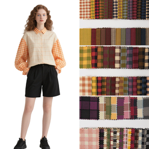 Bán buôn bông <span class=keywords><strong>polyester</strong></span> sợi nhuộm nhỏ kiểm tra dệt bong bóng kẻ sọc vải cho áo sơ mi và dã ngoại thảm - Product Image 1