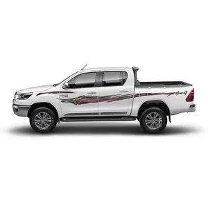 2024 New Hilux 4x4 Pickup Stripes Vehicle Side Vinyl Car Body Sticker Vinvl Decal Car Stickers For Toyota