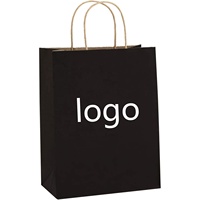 Vente en gros d'emballage de bijoux fantaisie de boutique sac cadeau de marque bon marché avec poignées petits sacs en papier avec logo personnalisé