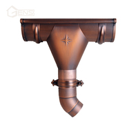 Gouttières en cuivre classiques sans soudure de type KME K et H, style tendance, vente en gros