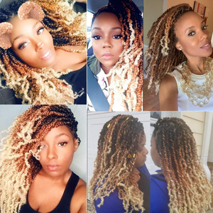 Venta caliente 8 'Spring Twist Venta al por mayor Spring Twist Trenzas de ganchillo sintéticas Bundle Hair - Product Image 6