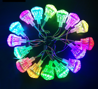 Luz LED de píxel programable RGB de 60 mm, DC24V, UCS2904, tipo cabujón, turbo, para atracciones de parques de diversiones, ferias, carnavales, iluminación decorativa