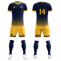 Maillot de football personnalisé pour homme, col en V, en polyester respirant, ensemble complet d'uniformes de football pour adultes, service OEM