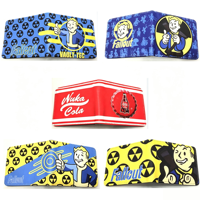 Portefeuille en PU Fallout Vault Boy, figurine de jeu populaire, pour homme, mignon, version Q, cadeau d'anniversaire