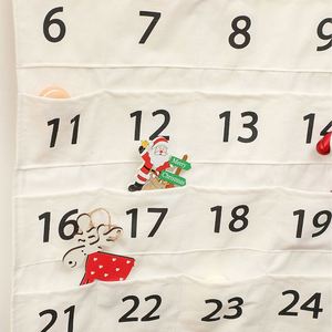 Calendario de Adviento de tela colgante con logo impreso, calendario de Adviento de Navidad vacío, ¡en oferta! - Product Image 5