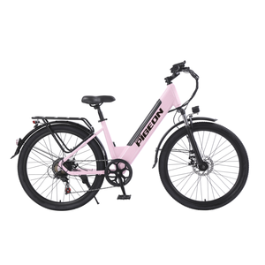 Bicicleta Eléctrica Ligera para Adultos, Motor sin Escobillas de 7 Velocidades y 400W, Cuadro con Amortiguación, Alcance de 40KM, para Desplazamientos Urbanos Diarios, JYOP-PG3 7- - Product Image 6