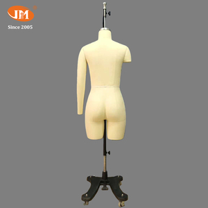 Mannequin de couture demi-corps réglable pour <span class=keywords><strong>femme</strong></span> JUN MEI (taille 10) en fibre de verre avec support de <span class=keywords><strong>buste</strong></span> pour la confection de vêtements - Product Image 5