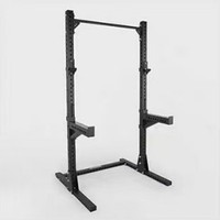 Rack de squat avec barre de traction et fonction de développé couché, structure métallique, entraînement fitness à domicile et commercial