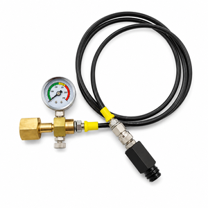 1.5m Black+Gold Copper+TPE Air <b>Tools</b> High Pressure Hose Kit OEM Sodastream Homebrew CO2 Tank Tr21-4 W21.8-14 CGA320 Zimakyfa 1 - Product Image 2